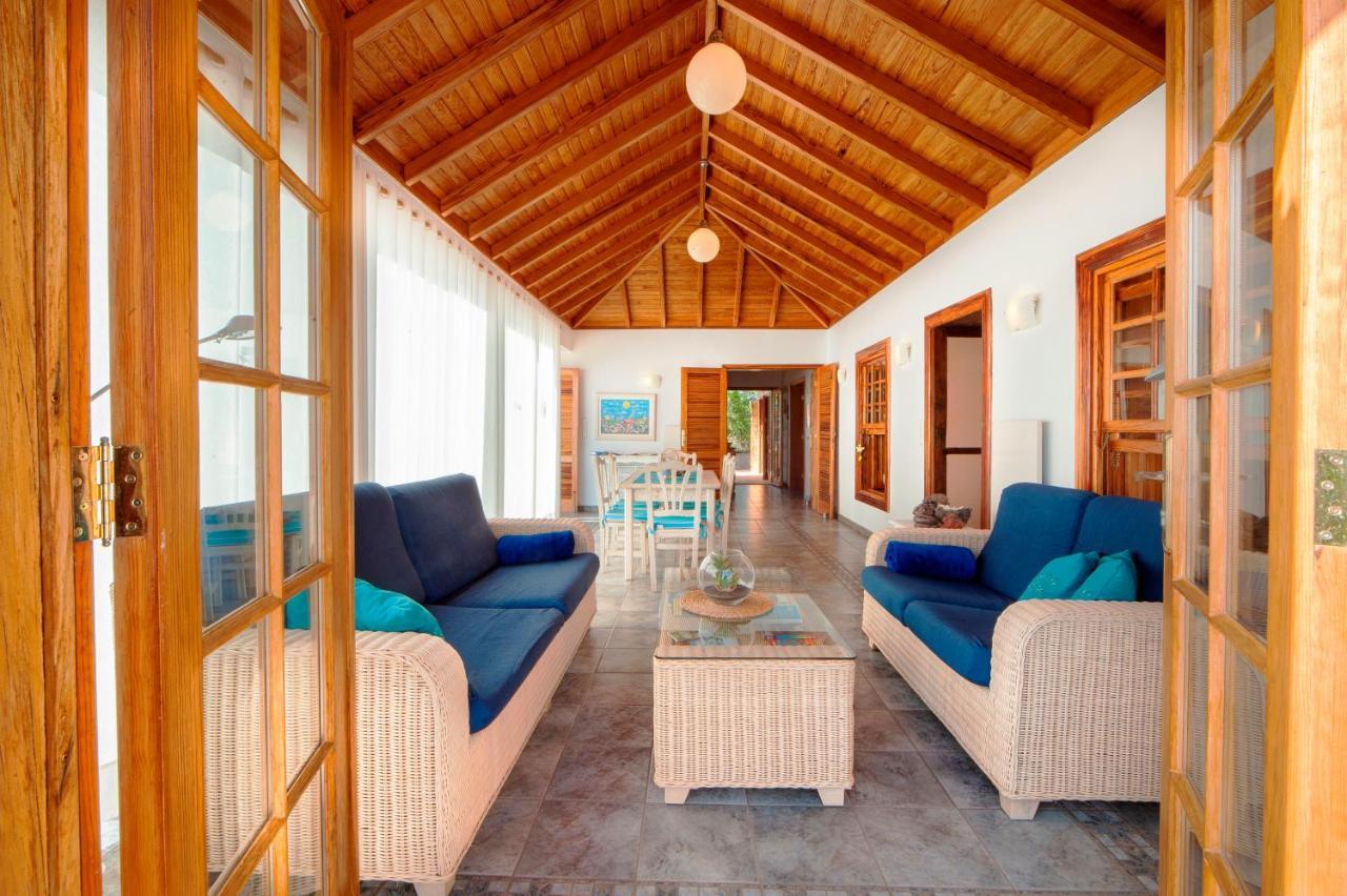 Feriendomizil Finca Tijarafe Mit Beheiztem, Abdeckbarem Pool Exterior foto