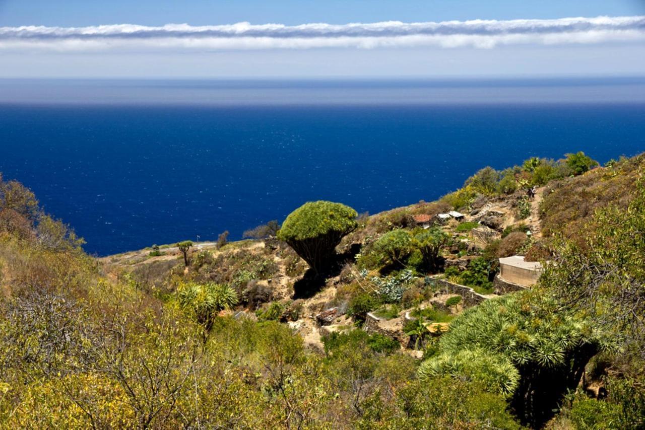 Feriendomizil Finca Tijarafe Mit Beheiztem, Abdeckbarem Pool Exterior foto