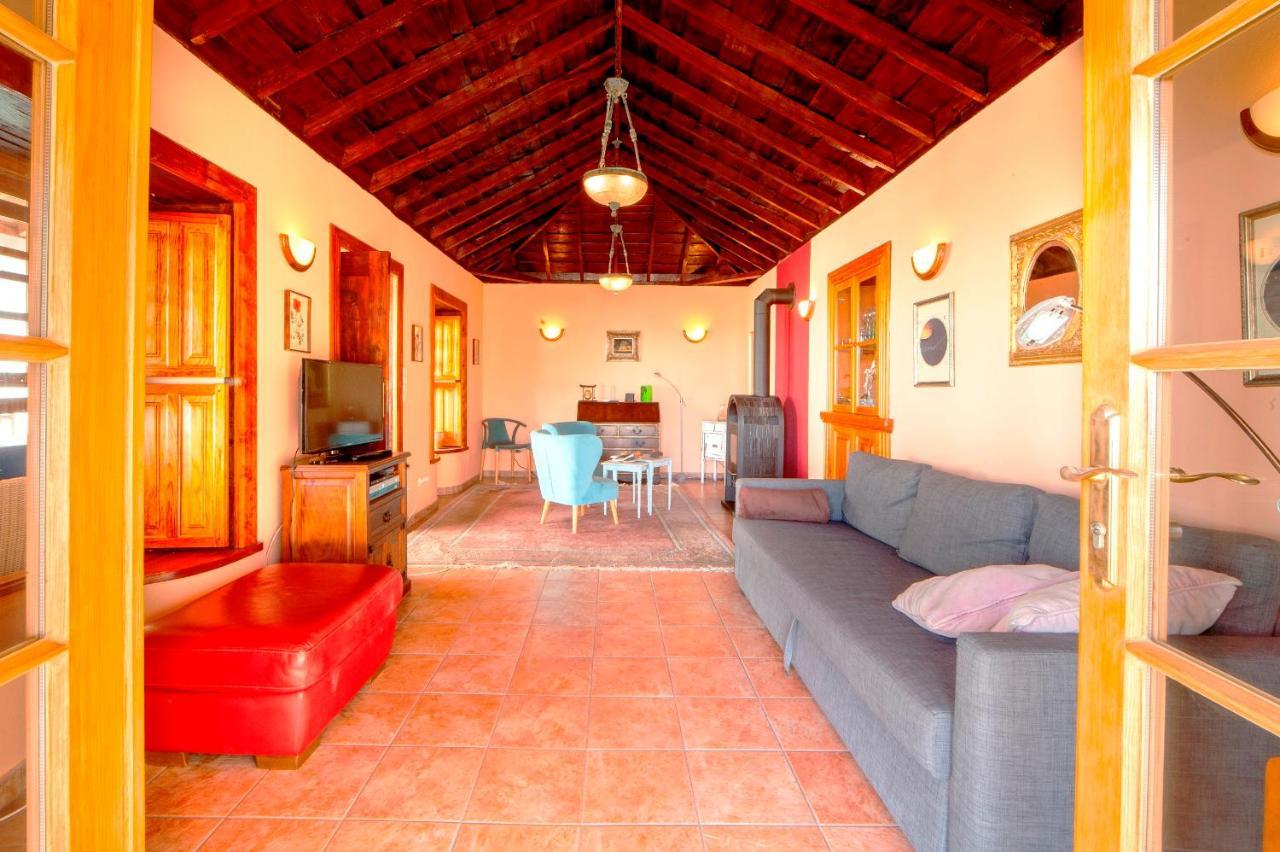 Feriendomizil Finca Tijarafe Mit Beheiztem, Abdeckbarem Pool Exterior foto