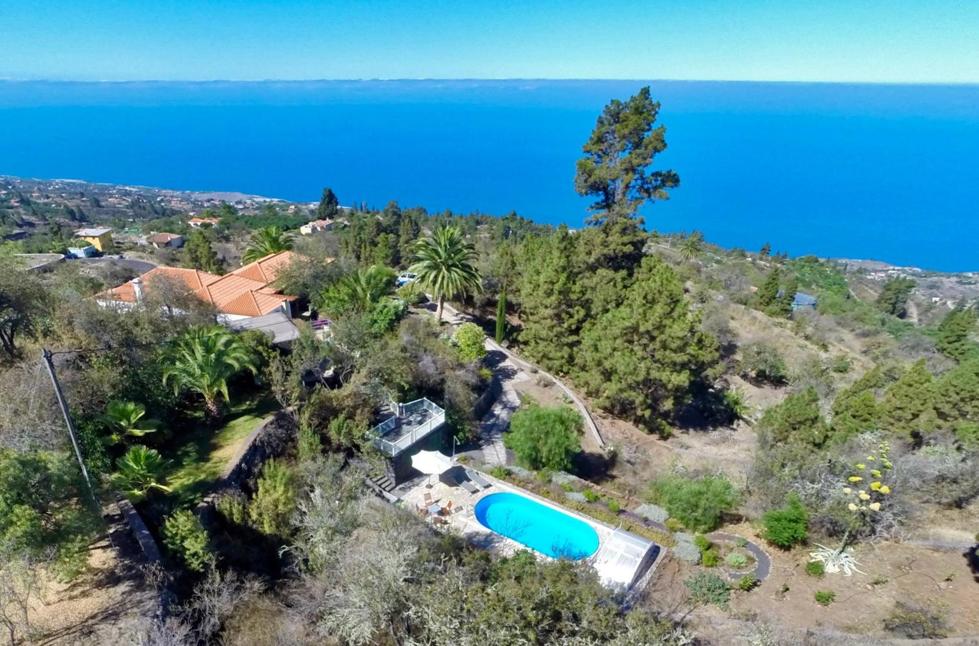 Feriendomizil Finca Tijarafe Mit Beheiztem, Abdeckbarem Pool Exterior foto
