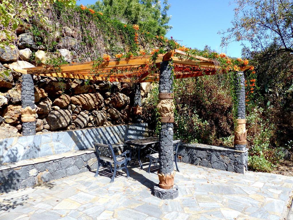 Feriendomizil Finca Tijarafe Mit Beheiztem, Abdeckbarem Pool Exterior foto