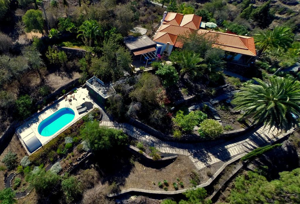 Feriendomizil Finca Tijarafe Mit Beheiztem, Abdeckbarem Pool Exterior foto