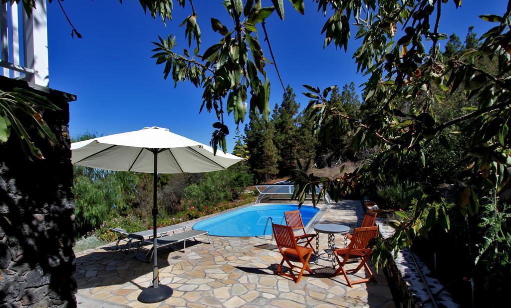 Feriendomizil Finca Tijarafe Mit Beheiztem, Abdeckbarem Pool Exterior foto